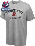 Футболка Нью-Джерси Девилз / New Jersey Devils Grey Old Time Hockey Kramer T-Shirt