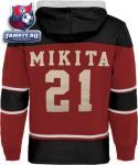 Кофта Чикаго Блэкхокс / Stan Mikita Old Time Hockey Chicago Blackhawks Alumni Lace Hooded Sweatshirt