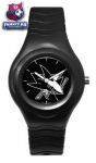 Часы Сан-Хосе Шаркс / San Jose Sharks Shadow Black Sports Watch with White Logo
