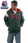 Толстовка Миннесота Уайлд / Minnesota Wild Color Block Full-Zip Fleece Hooded Sweatshirt