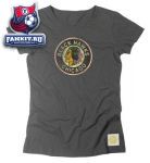 Женская футболка Чикаго Блэкхокс / Chicago Blackhawks Retro Sport Women's Bigger Better Retro Logo T-Shirt