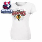 Женская футболка Чикаго Блэкхокс / Chicago Blackhawks Women's 2010 Western Conference Champions Official Locker Room T-Shirt