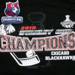 Женская футболка Чикаго Блэкхокс / Chicago Blackhawks Women's 2010 Stanley Cup Champions Layered Tissue T-Shirt