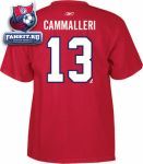 Футболка Монреаль Канадиенс / Mike Cammalleri Red Reebok Name and Number Montreal Canadiens T-Shirt