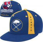Кепка Баффало Сейбрз / Buffalo Sabres Blue Mitchell & Ness Panel Down Fitted Hat