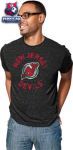 Футболка Нью-Йорк Рейнджерс / New Jersey Devils Black Reebok Navigating The Logo Tri-Blend T-Shirt