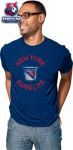 Футболка Нью-Йорк Рейнджерс / New York Rangers Navy Reebok Navigating The Logo Tri-Blend T-Shirt