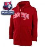Толстовка Детройт Ред Уингз / Detroit Red Wings Dark Red Signature Full-Zip Fleece Hooded Sweatshirt