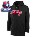 Толстовка Нью-Джерси Девилз / New Jersey Devils Black Signature Full-Zip Fleece Hooded Sweatshirt