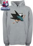 Толстовка Сан-Хосе Шаркс / San Jose Sharks Big & Tall Primary Logo Fleece Hooded Sweatshirt