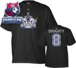 Футболка Лос-Анджелес Кингз / Drew Doughty Black Reebok Name and Number Los Angeles Kings T-Shirt