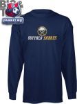 Кофта Баффало Сейбрз / Buffalo Sabres Big & Tall Primary Logo Long Sleeve T-Shirt