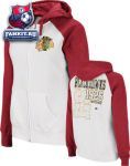 Женская толстовка Чикаго Блэкхокс / Chicago Blackhawks Women's Sport Princess Raglan Full-Zip Fleece Hooded Sweatshirt