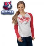 Женская кофта Детройт Ред Уингз / Detroit Red Wings Women's Game Flava Fashion Split Raglan Long Sleeve T-Shirt