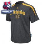 Футболка Бостон Брюинз / Boston Bruins Charcoal Marled Cool Base™ All Polished Synthetic Peformance T-Shirt