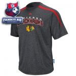 Футболка Чикаго Блэкхокс / Chicago Blackhawks Red Marled Cool Base™ All Polished Synthetic Peformance T-Shirt