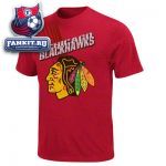 Футболка Чикаго Блэкхокс / Chicago Blackhawks Red Bank On It Heathered T-Shirt