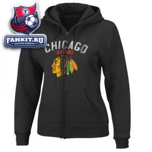Женская толстовка Чикаго Блэкхокс / woman hooded Chicago Blackhawks