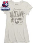 Женская футболка Чикаго Блэкхокс / Chicago Blackhawks Women's Old Time Hockey Melino Tri-Blend T-Shirt