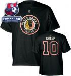 Футболка Чикаго Блэкхокс / Patrick Sharp Vintage Reebok Name and Number Chicago Blackhawks T-Shirt