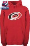Толстовка Каролина Харрикейнз / Carolina Hurricanes Red Old Time Hockey Big Logo Hooded Fleece Sweatshirt