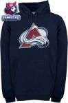 Толстовка Колорадо Эвеланш / Colorado Avalanche Navy Old Time Hockey Big Logo Hooded Fleece Sweatshirt