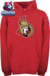 Толстовка Оттава Сенаторз / Ottawa Senators Red Old Time Hockey Big Logo Hooded Fleece Sweatshirt