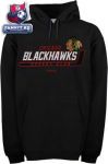 Кофта Чикаго Блэкхокс / Chicago Blackhawks Black Dashboard Fleece Hooded Sweatshirt