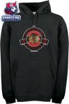 Кофта Чикаго Блэкхокс / Chicago Blackhawks Black Hockey Seal Fleece Hooded Sweatshirt