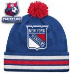 Шапка Нью-Йорк Рейнджерс / New York Rangers Mitchell & Ness Vintage Jersey Stripe Cuffed Knit Hat