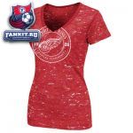 Женская футболка Детройт Ред Уингз / Detroit Red Wings Women's Topaz Fashion V-Neck T-Shirt
