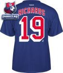 Футболка Нью-Йорк Рейнджерс / Brad Richards Blue Reebok Name and Number New York Rangers T-Shirt