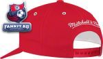 Кепка Чикаго Блэкхокс / Chicago Blackhawks Mitchell & Ness Red Vintage Novelty 'Pinch Panel' Snapback Hat