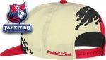 Кепка Нью-Джерси Девилз / New Jersey Devils Mitchell & Ness Cream Vintage 'Paintbrush' Snapback Hat