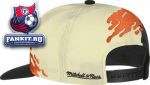 Кепка Филадельфия Флайерз / Philadelphia Flyers Mitchell & Ness Cream Vintage 'Paintbrush' Snapback Hat