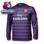 Арсенал майка игровая длинный рукав выездная 2012-14 Nike фиолетово-черная / Arsenal Adult 12/13 L/S Away Shirt