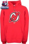 Толстовка Нью-Джерси Девилз / New Jersey Devils Official Logo Patch Hooded Fleece Sweatshirt