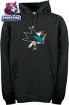 Толстовка Сан-Хосе Шаркс / San Jose Sharks Primary Logo Hooded Fleece Sweatshirt