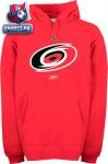 Толстовка Каролина Харрикейнз / Carolina Hurricanes -Red- Primary Logo Hooded Fleece Sweatshirt