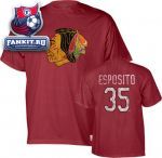 Футболка Чикаго Блэкхокс / Tony Esposito Old Time Hockey NHL Alumni Chicago Blackhawks T-Shirt