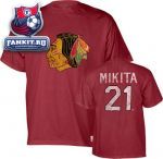 Футболка Чикаго Блэкхокс / Stan Mikita Old Time Hockey NHL Alumni Chicago Blackhawks T-Shirt