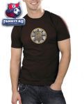 Футболка Бостон Брюинз / Boston Bruins Old Time Hockey Chocolate Fashion T-Shirt