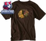 Футболка Чикаго Блэкхокс / Chicago Blackhawks Old Time Hockey Chocolate Fashion T-Shirt