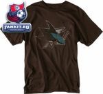 Футболка Сан-Хосе Шаркс / San Jose Sharks Old Time Hockey Chocolate Fashion T-Shirt