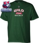 Футболка Миннесота Уайлд / Minnesota Wild -Green- Center Ice RBK Practice T-Shirt