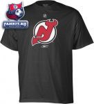 Футболка Нью-Джерси Девилз / New Jersey Devils -Black- Primary Logo T-Shirt