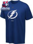 Футболка Тампа Бэй Лайтнинг / Tampa Bay Lightning -Blue- Primary Logo T-Shirt
