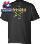 Футболка Даллас Старз / Dallas Stars -Black- Primary Logo T-Shirt