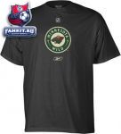 Футболка Миннесота Уайлд / Minnesota Wild -Black- Primary Logo T-Shirt