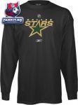 Кофта Даллас Старз / Dallas Stars -Black- Primary Logo Long Sleeve T-Shirt